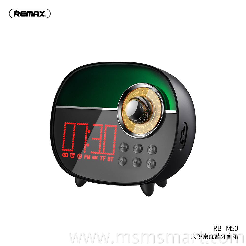 REMAX New RB-M50 Colorful Atmosphere Lamp Bluetooth Speaker with rechargeable battery